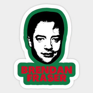 Brendan fraser -> 90s retro Sticker